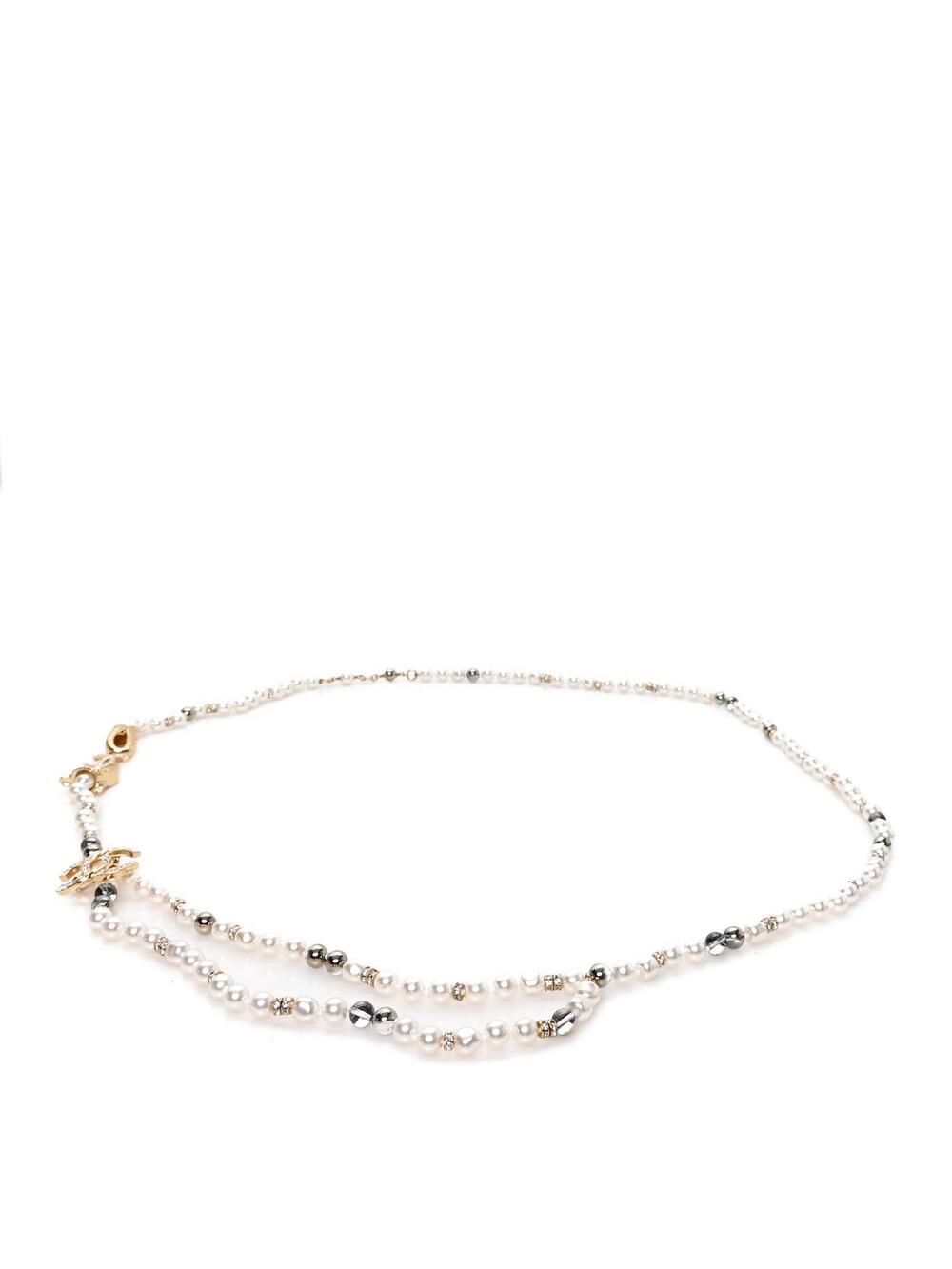 Chanel Pearl Crystal Charms Cc Belt #327995C19B